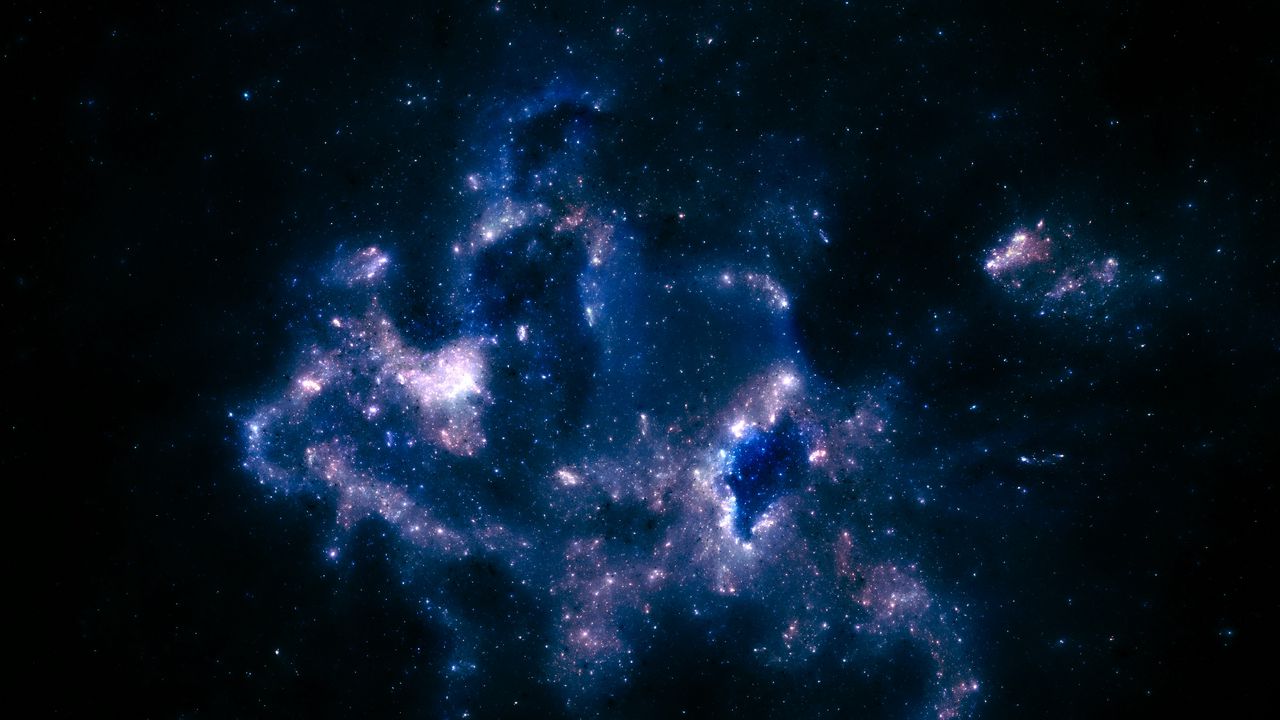 Wallpaper stars, shroud, nebula, starry sky, space
