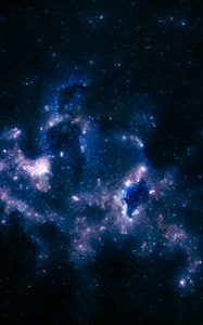 Preview wallpaper stars, shroud, nebula, starry sky, space