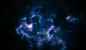 Preview wallpaper stars, shroud, nebula, starry sky, space