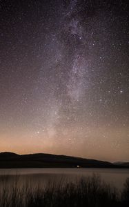 Preview wallpaper stars, sky, night, landscape, dark