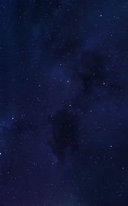 Preview wallpaper stars, space, clouds, blue, dark