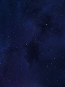 Preview wallpaper stars, space, clouds, blue, dark