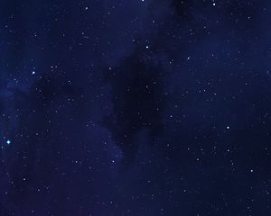 Preview wallpaper stars, space, clouds, blue, dark