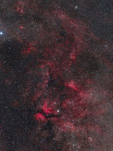 Preview wallpaper stars, space, nebula, universe, red, dark