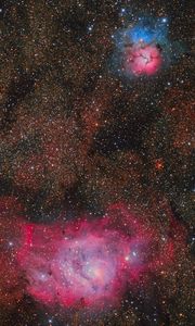Preview wallpaper stars, space, nebula, glow