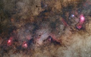 Preview wallpaper stars, sparkles, nebula, space, dark