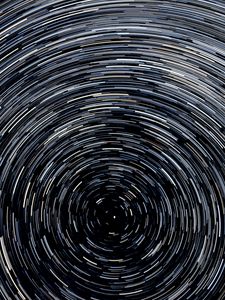 Preview wallpaper stars, spiral, rotation, light, long exposure
