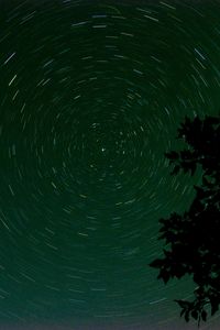 Preview wallpaper stars, starry sky, branch, circle