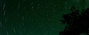 Preview wallpaper stars, starry sky, branch, circle
