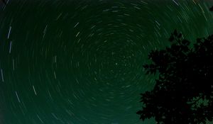 Preview wallpaper stars, starry sky, branch, circle