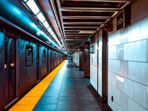 Preview wallpaper station, subway, underground, transport, platform