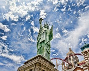 Preview wallpaper statue of liberty, new york, united states of america, hdr