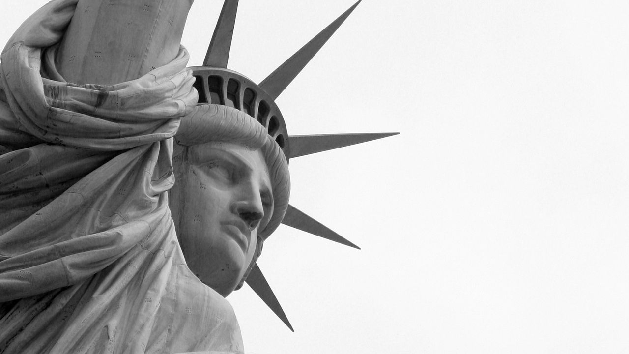 Wallpaper statue of liberty, stone, landmark