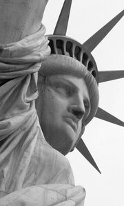 Preview wallpaper statue of liberty, stone, landmark