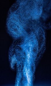 Preview wallpaper steam, particles, blue, dark