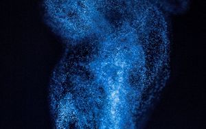 Preview wallpaper steam, particles, blue, dark
