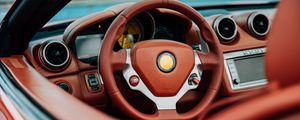 Preview wallpaper steering wheel, car, luxury