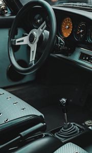 Preview wallpaper steering wheel, salon, car, seat