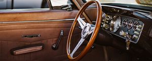 Preview wallpaper steering wheel, salon, vintage, retro