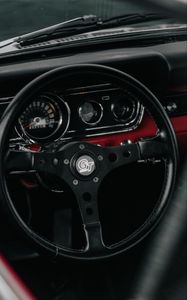 Preview wallpaper steering wheel, speedometer, interior