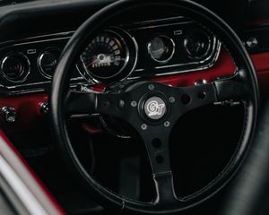 Preview wallpaper steering wheel, speedometer, interior
