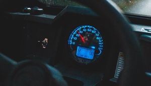 Preview wallpaper steering wheel, speedometer, salon, car