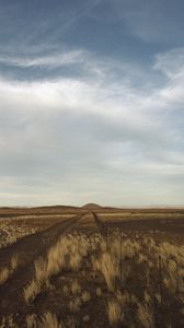 Preview wallpaper steppe, hills, grass, fence