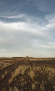 Preview wallpaper steppe, hills, grass, fence