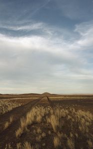 Preview wallpaper steppe, hills, grass, fence