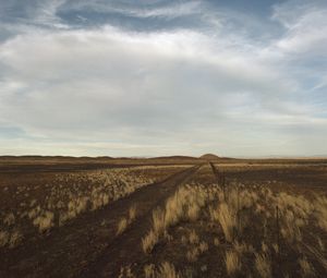 Preview wallpaper steppe, hills, grass, fence