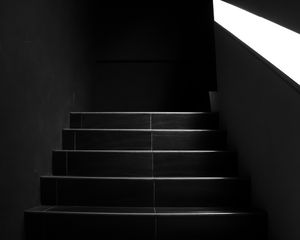 Preview wallpaper steps, walls, dark, stairs