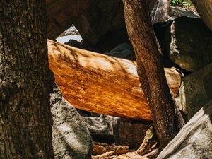 Preview wallpaper stone, logs, wooden, texture