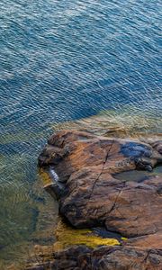 Preview wallpaper stone, rock, coast, sea, nature