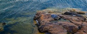 Preview wallpaper stone, rock, coast, sea, nature