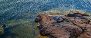 Preview wallpaper stone, rock, coast, sea, nature