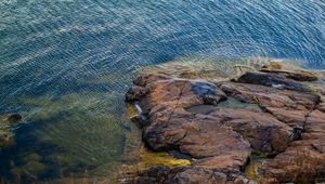 Preview wallpaper stone, rock, coast, sea, nature