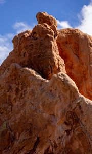 Preview wallpaper stone, rock, relief, nature, sky