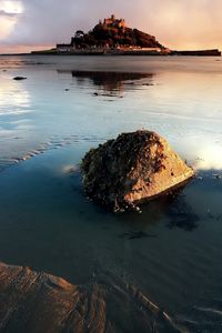 Preview wallpaper stone, sand, sea, island