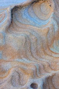 Preview wallpaper stone, sandy, waves, wavy