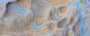 Preview wallpaper stone, sandy, waves, wavy