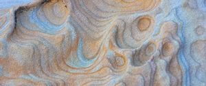 Preview wallpaper stone, sandy, waves, wavy