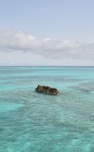 Preview wallpaper stone, sea, nature, minimalism