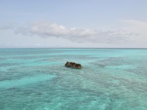 Preview wallpaper stone, sea, nature, minimalism