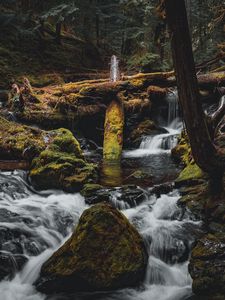 Preview wallpaper stone, stream, water, nature