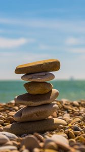 Preview wallpaper stones, balance, harmony, beach