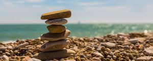 Preview wallpaper stones, balance, harmony, beach