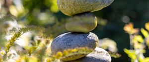 Preview wallpaper stones, balance, harmony, grass