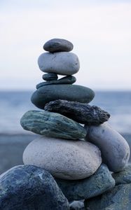 Preview wallpaper stones, balance, harmony, pebbles