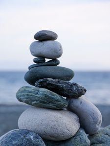 Preview wallpaper stones, balance, harmony, pebbles