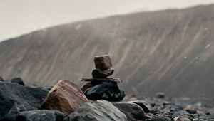 Preview wallpaper stones, balance, rocks, mountains